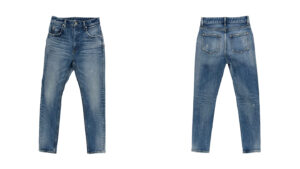 e-flow　ペンキ加工　デニムパンツ Paint-processing Skinny Denim Pants (WOMENS)　１　株式会社DOORS（ドアーズ）