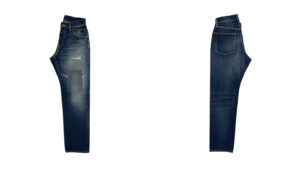 パッチリペア＆クラッシュ加工　デニムパンツ Patch & Ripped-processing Denim Pants (WOMENS)　株式会社DOORS（ドアーズ）